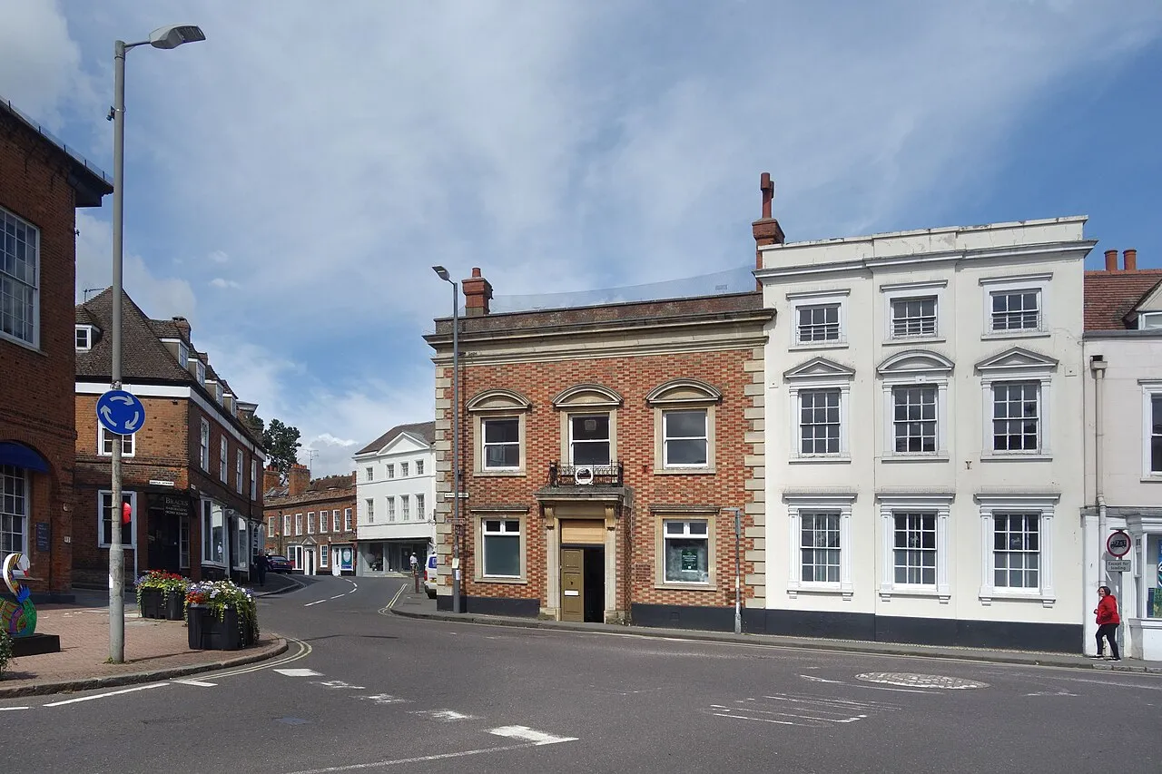Shops and buildings in Buckingham town centre
